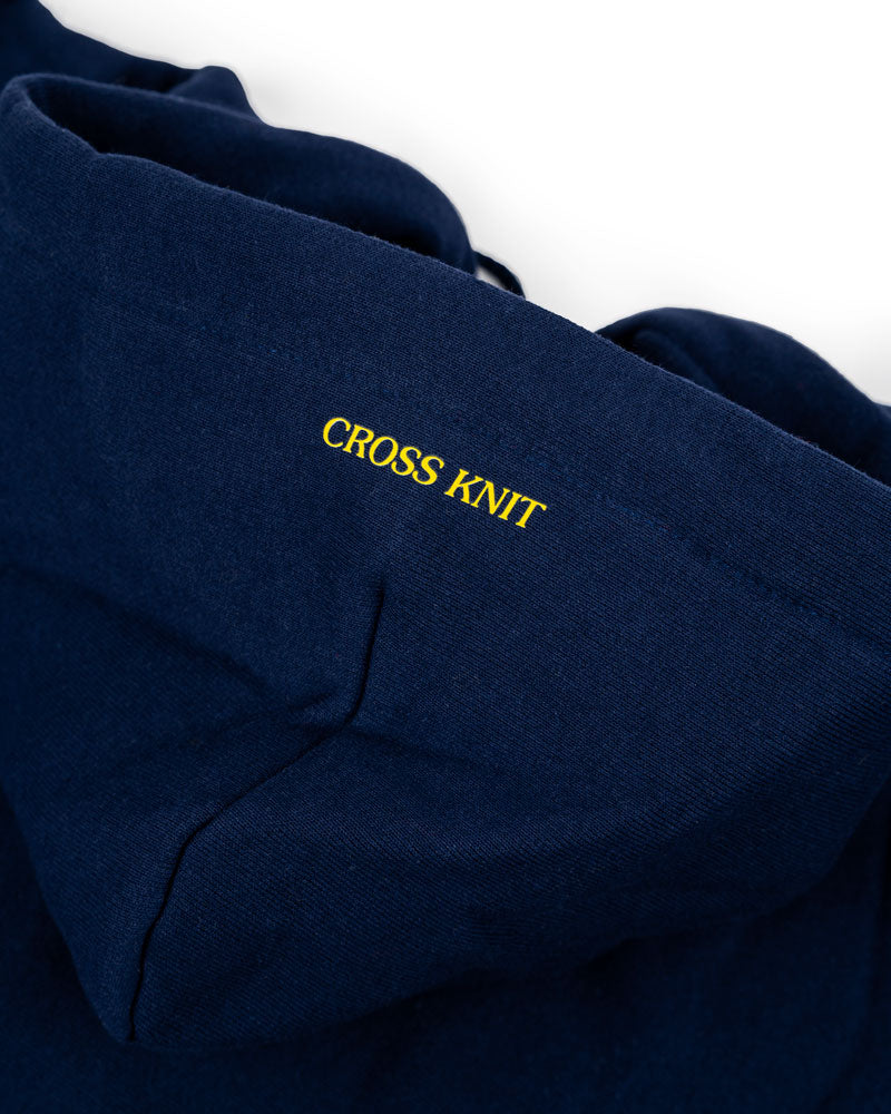 VENICE M'ART CROSS KNIT ZIP HOODIE