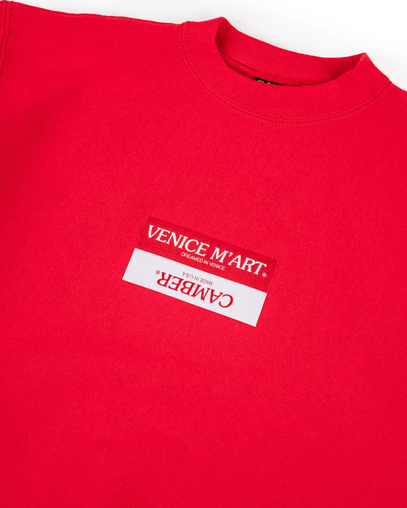 VENICE M'ART CROSS KNIT CREW NECK