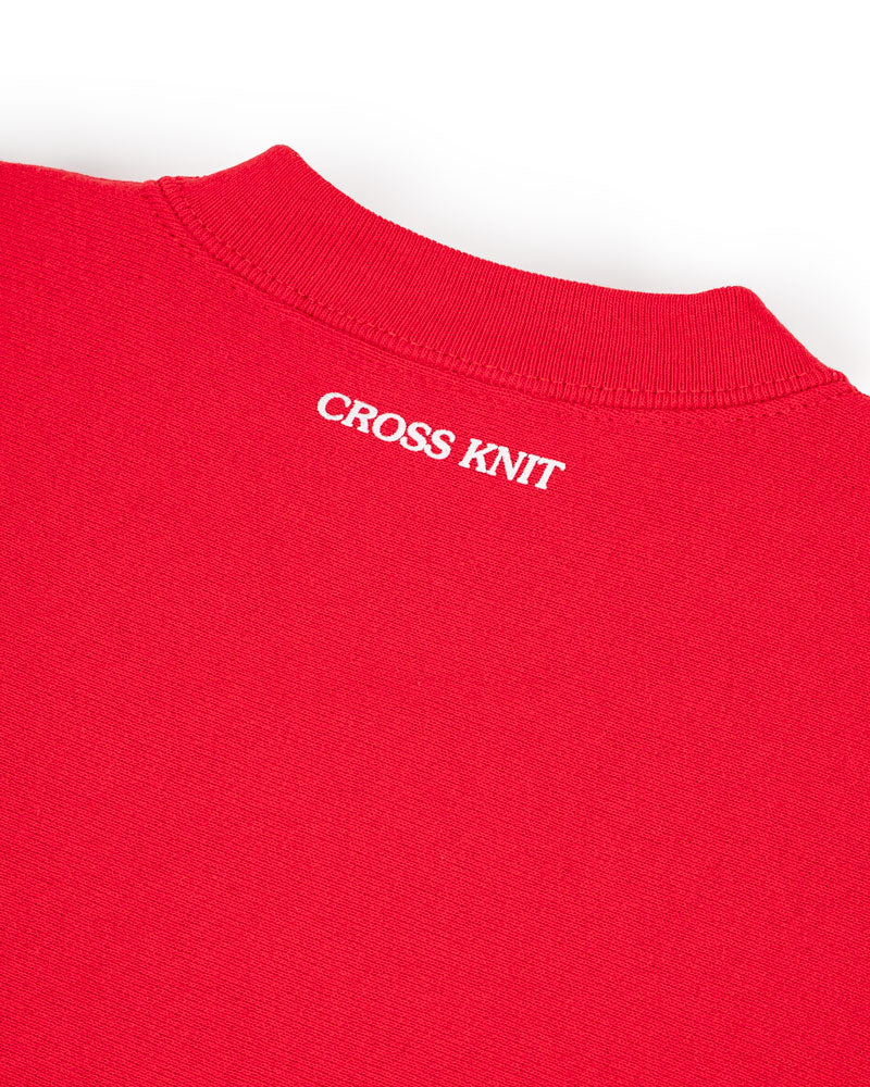 VENICE M'ART CROSS KNIT CREW NECK
