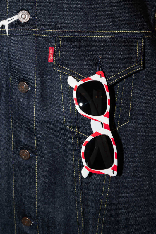 RED & WHITE SUNGLASSES