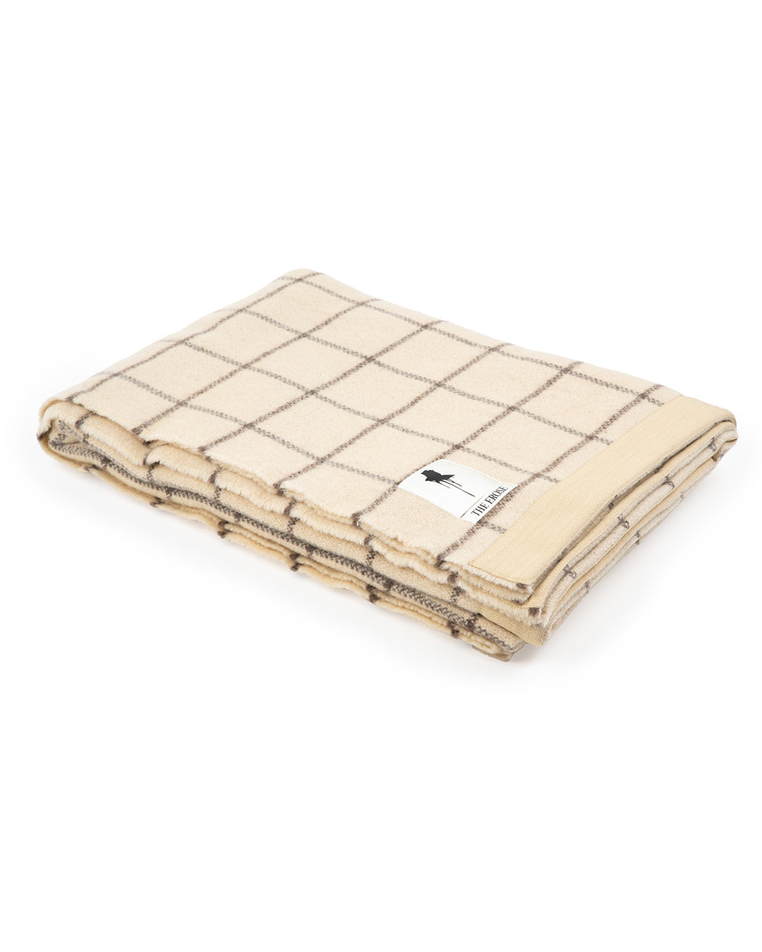 NATURAL CHECKERED BLANKET
