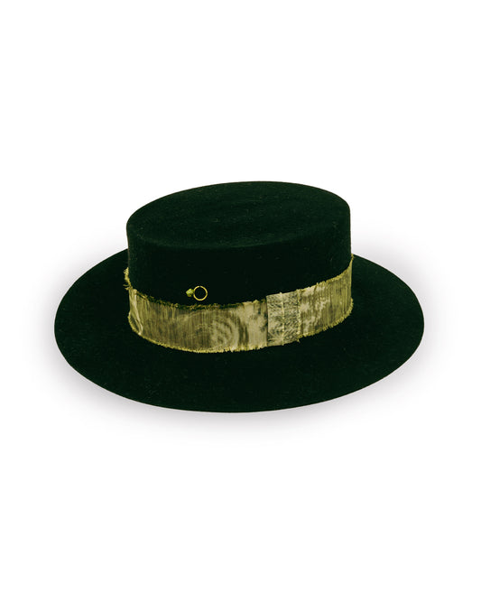 THE EROSE RABBIT FUR BOATER