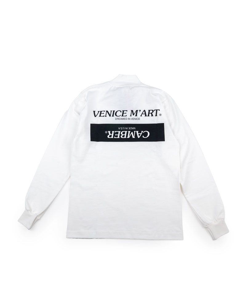 VENICE M'ART MOCK TURTLE LONG SLEEVE T-SHIRT
