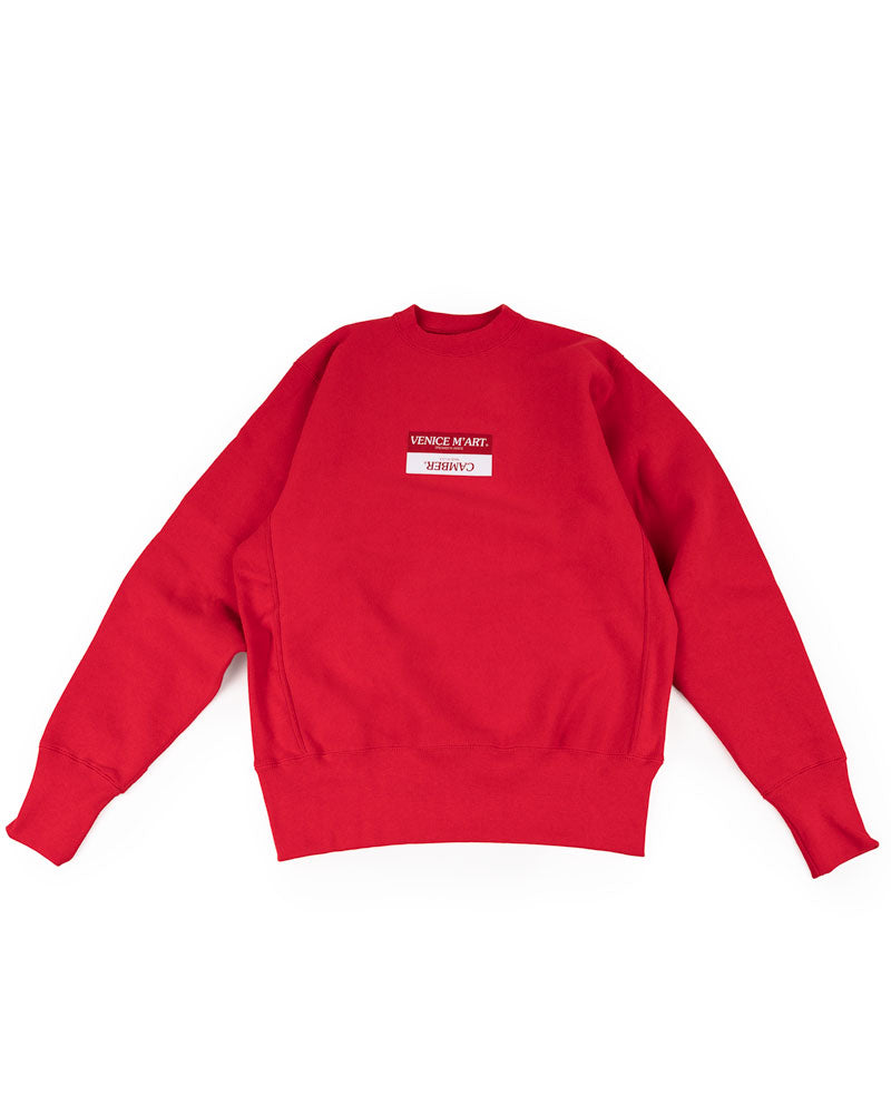 VENICE M'ART CROSS KNIT CREW NECK