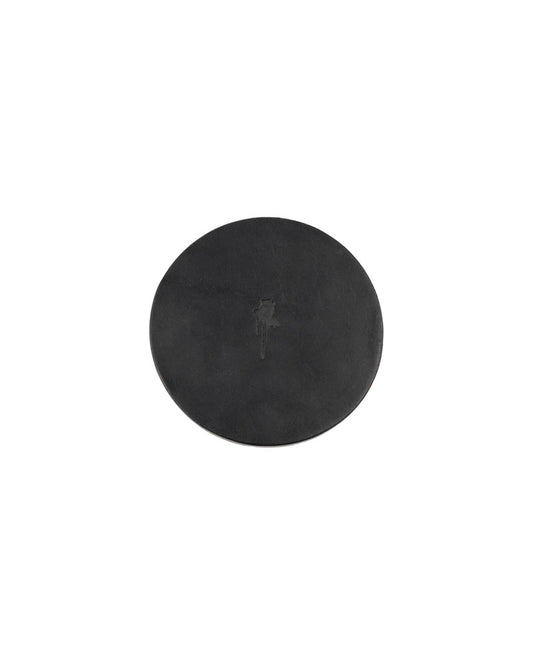 Matte Black Leather Coaster