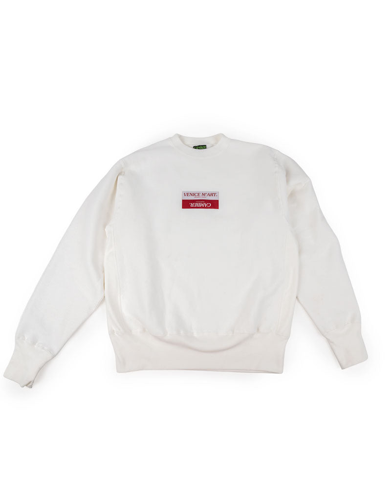 VENICE M'ART CROSS KNIT CREW NECK